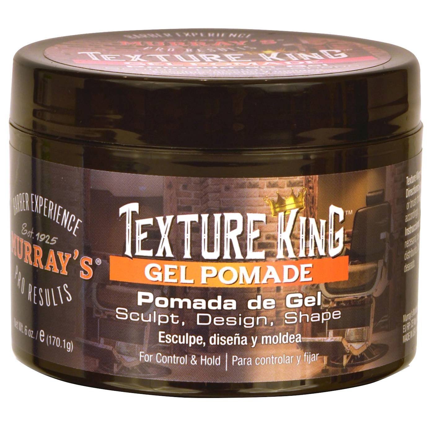 MURRAY'S P/R TEXTURE KING GEL POMADE 6 OZ