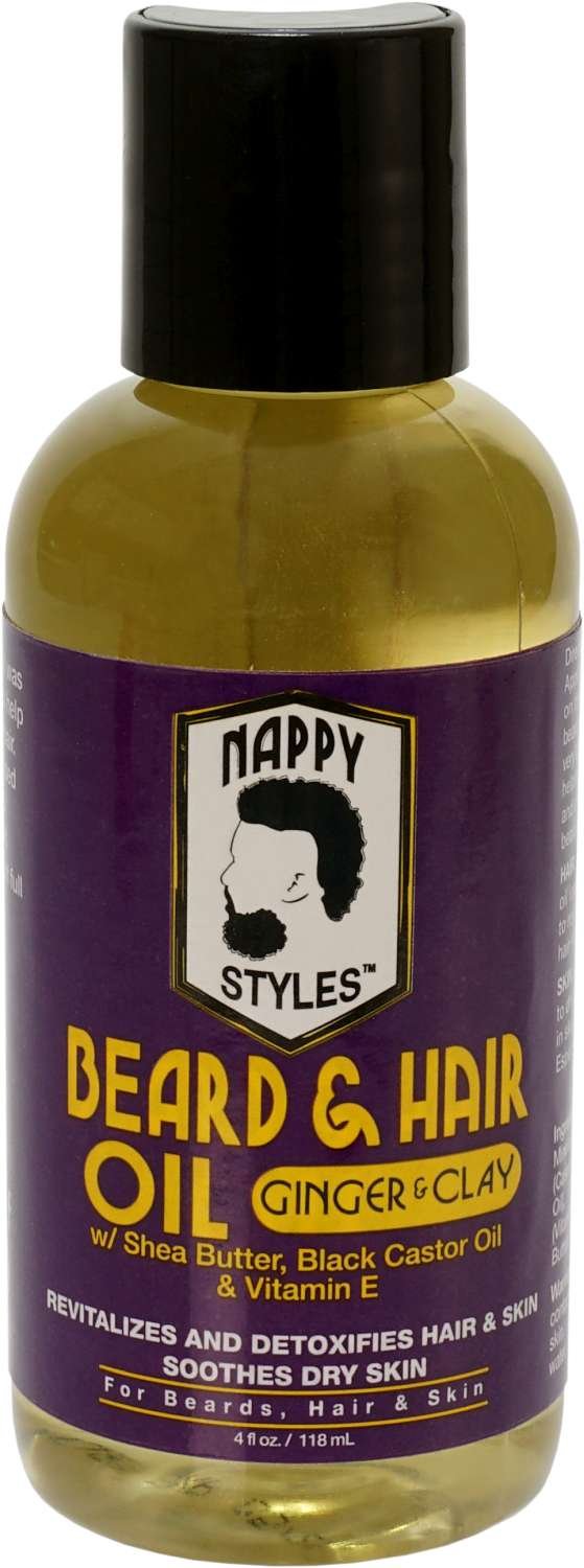 NAPPY STYLES BEARD/HAIR OIL [GINGER/CLAY 4 OZ