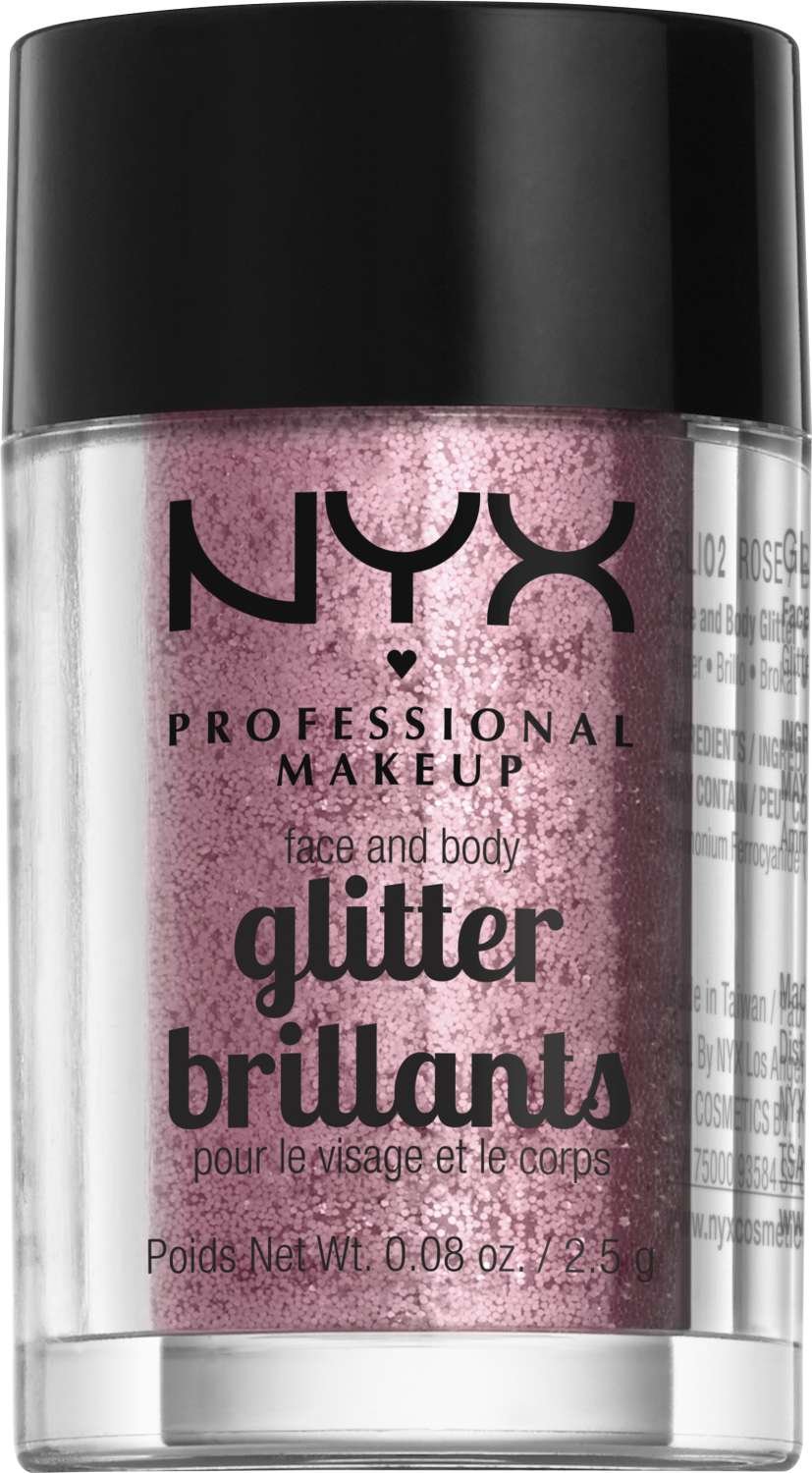 NYX FACE/BODY GLITTER-02_ROSE