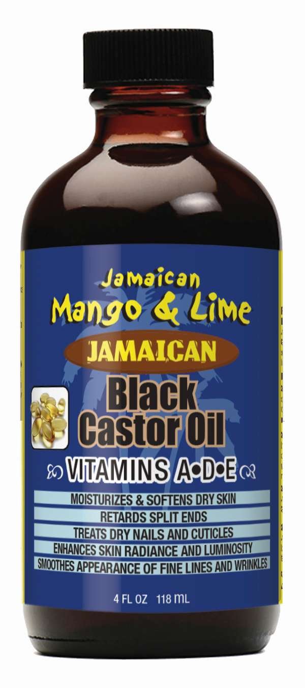 JML BLACK CASTOR OIL VITAMINS A/D/E 4 OZ