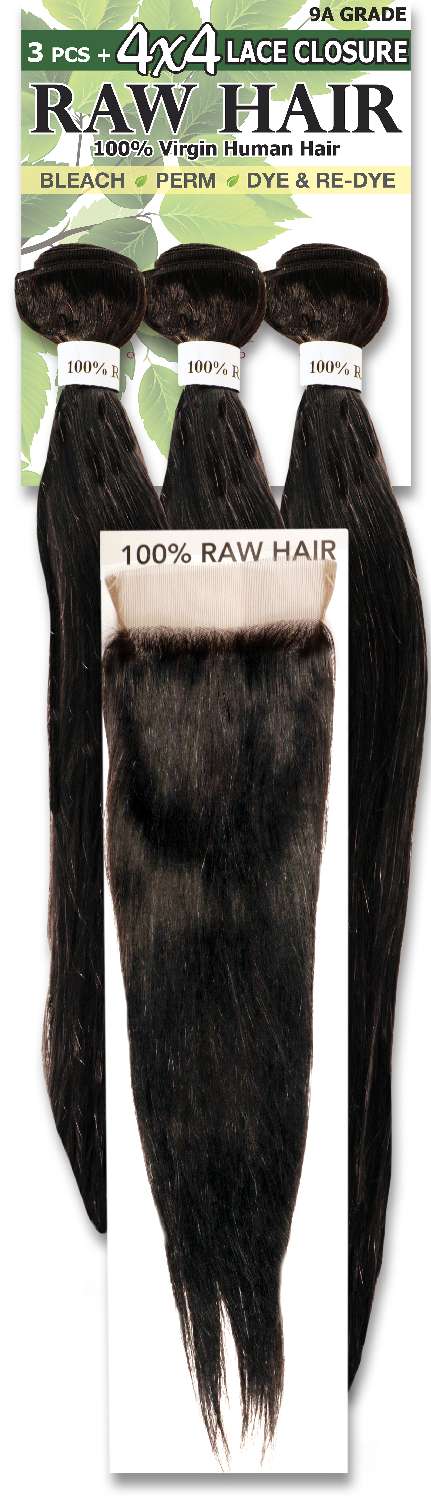 HH RAW HAIR 4PCS STR #NAT