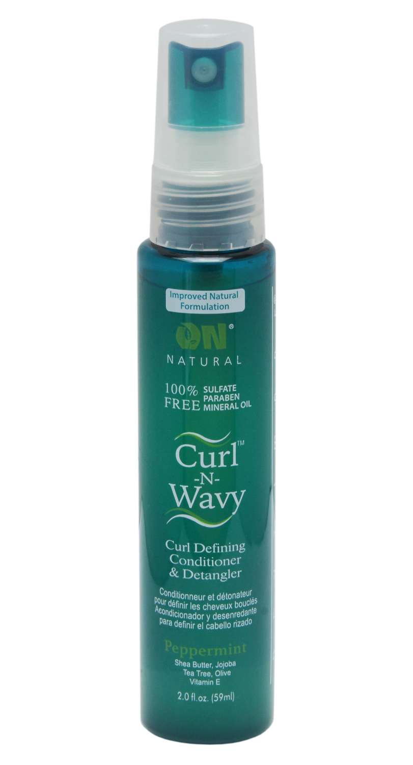 ON NAT CURL-N-WAVY PEPPERMINT DETANGLER 2 OZ
