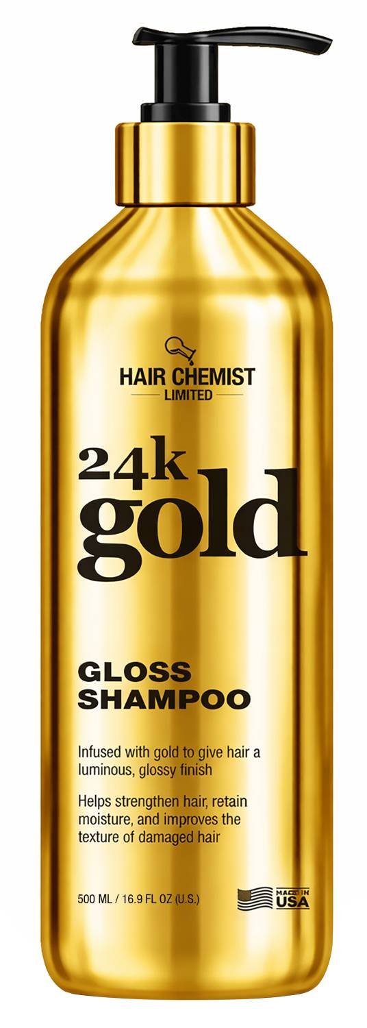 H/CHEMIST 24K GOLD GLOSS SHAMPOO 16.9 OZ