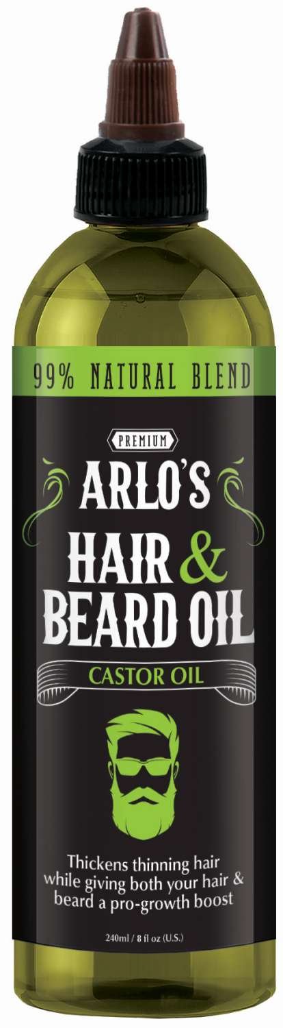 ARLO'S HAIR/BEARD OIL CASTOR OIL 8 OZ