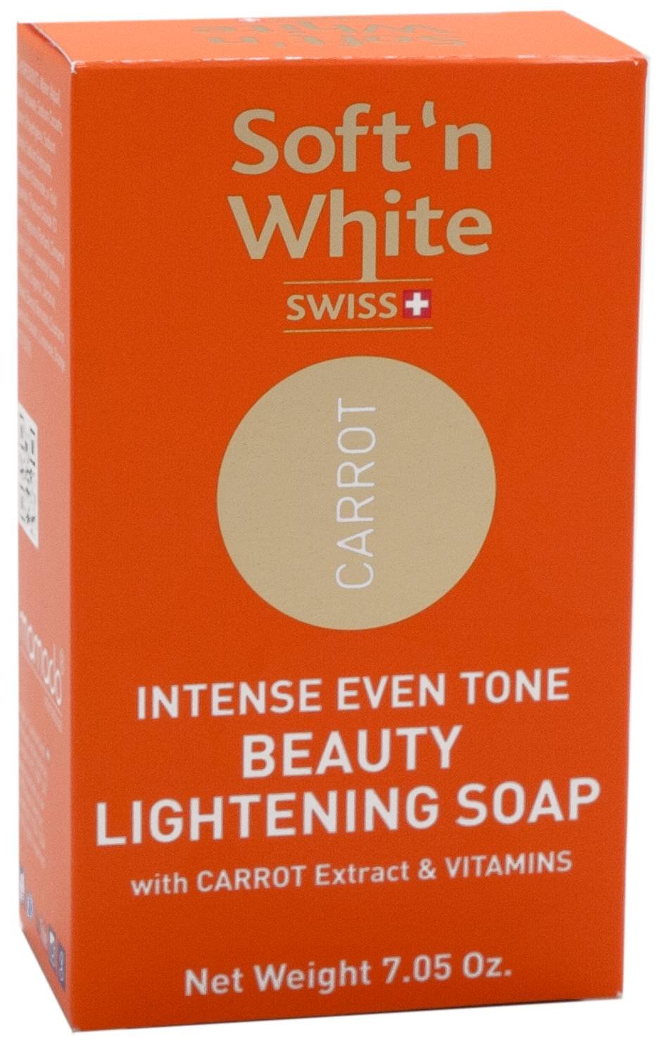 SOFT'N WHITE CARROT LIGHT SOAP 7 OZ