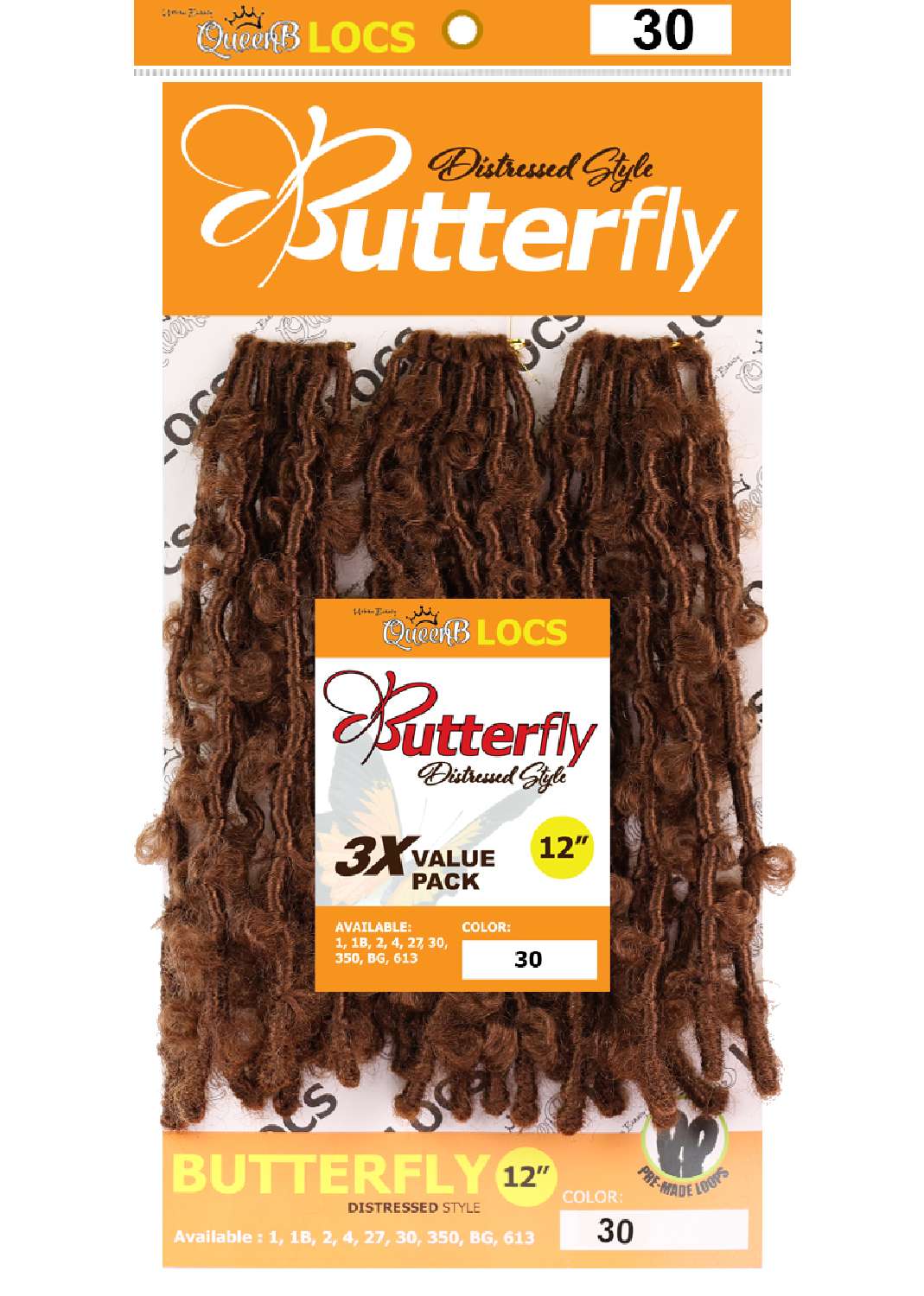 SYN BUTTERFLY LOCS 12-#30