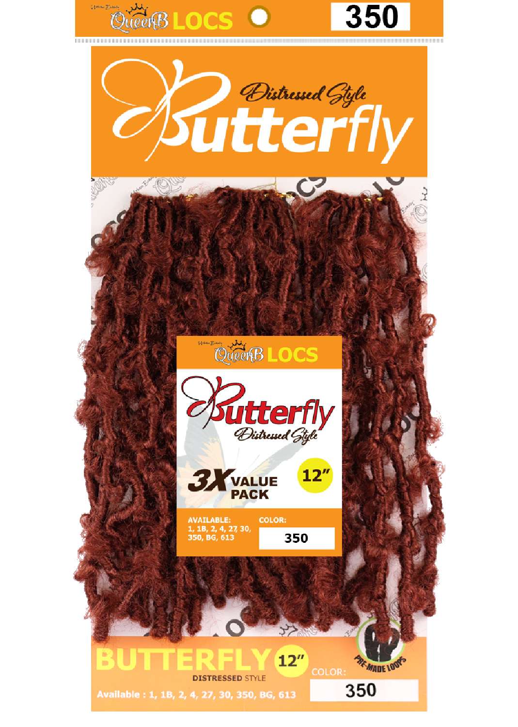 SYN BUTTERFLY LOCS 12-#350