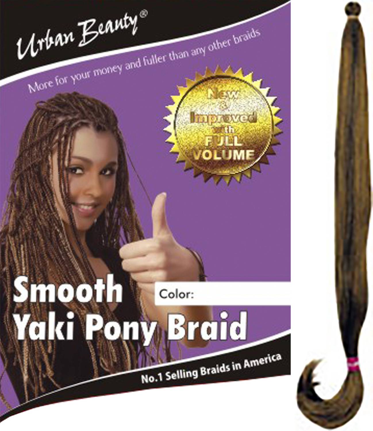 SYN YAKI PONY BRAID-#1B