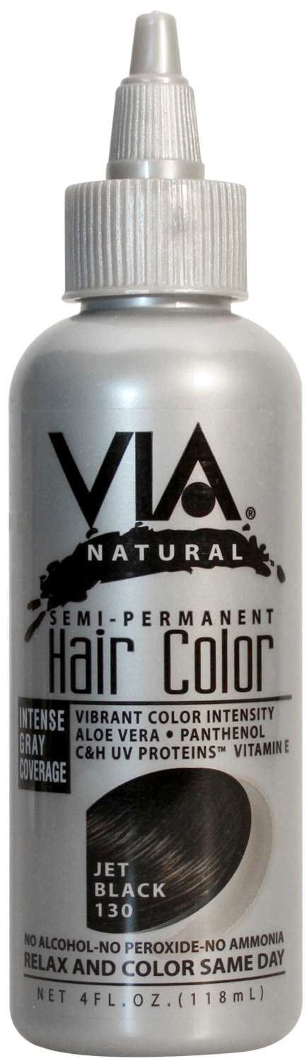 VIA NAT H/C 130 [JET BLK] 4 OZ