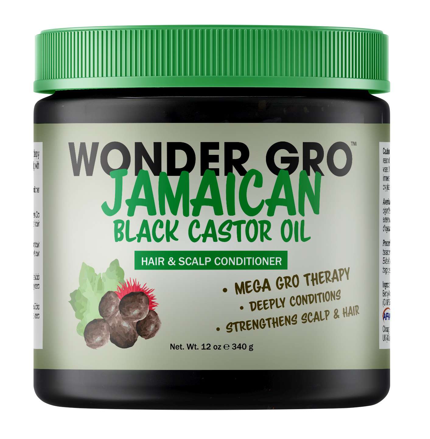 WONDER GRO H/S JAM BLACK CASTOR 12 OZ